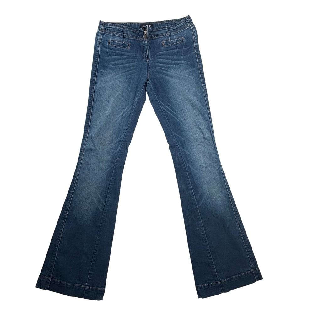 Y2K VTG‎ Allen B Flare Jeans Low Rise Denim Pants Bratz Hippie Boho Preppy Sz 2